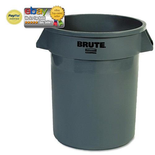 GRAY Rubbermaid Industrial Commercial Brute Trash Can Garbage Bin Various Sizes