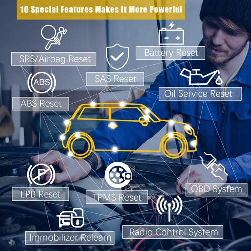FOXWELL NT510 Fits OPEL ABS SRS Oil Reset Code Reader Diagnostic Scan Tool