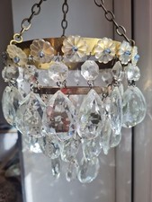 VINTAGE CRYSTAL CHANDELIER No wiring required