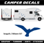 Adesivi camper sticker gabbiani decalcomania karmann reimo steckerman e altri