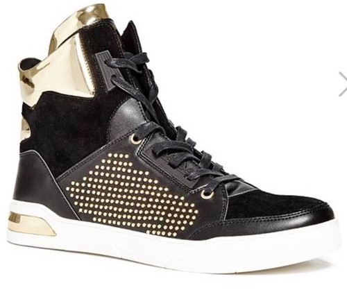 G By Guess Men/'s Theron High-Top Sneakers Black Color SZ 9.5