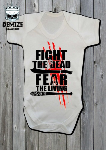 The Walking Dead Bébé Veste Grow Vest Fight The Dead Fear the Living Cadeau
