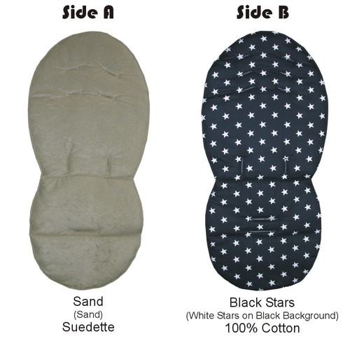 SAND Designs Reversible Seat Liners for Silver Cross Wayfarer Pushchairs