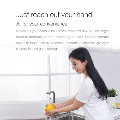Xiaomi Xiaoda Auto Water Saver Tap Infrared Induction Bathroom Kitchen Faucet