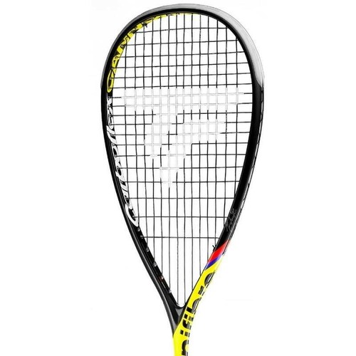 TECNIFIBRE Carboflex 125 Cannonball Squash Raquette avec gratuit Couverture Serviette /& Grip