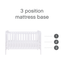 Brand new Tutti Bambini Rio Cot Bed in White with cot top changer and mattress