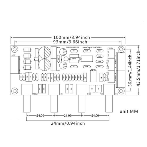 DIY Kits NE5532 Preamp Pre-Verstärker Tone Board Treble Alto Bass Control AIP