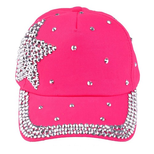 Baby Kids Boy Girls Baseball Cap Rhinestone Star Print Outdoor Snapback Hat Cap