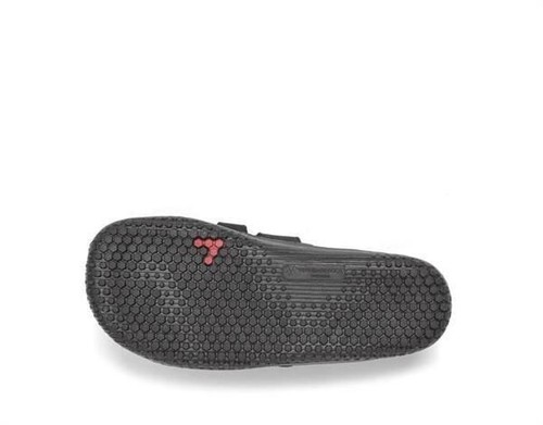 New Vivobarefoot Primus School Kids Black Leather Minimalist Trainer