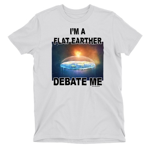 Kids T-Shirt DEBATE ME Flat Earther Earth World Space Conspiracy Theory Unisex