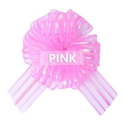 5pcs//lot Organza Large Pull Bow Ribbons DIY Wedding Car Room Decoration New
