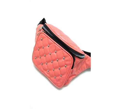 Bum Sac Fanny Pack Festival Vacances Argent Pochette Toile Voyage Ceinture corail clouté