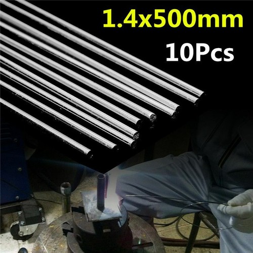10Pcs 1.4x500mm Aluminum Repair Welding Brazing Soldering Rods Low Temperature