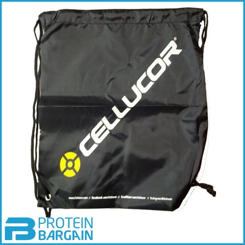 Cellucor Drawstring Bag Training Gear Sports Bodybuilding Bag Black Gym Bag
