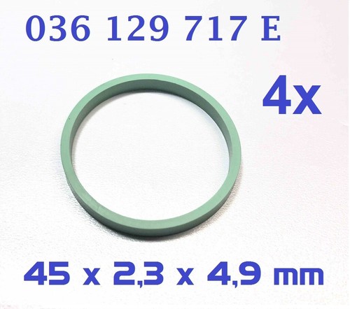 4 St.Dichtung Ansaugbrücke Saugrohr VW 036 129 717E
