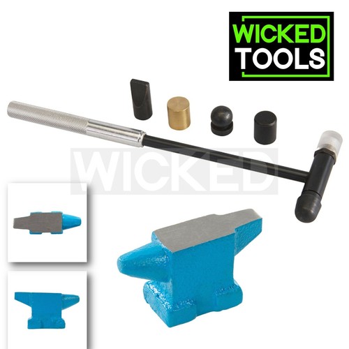 Jewellery Making Craft Tool Set Mini Anvil /& Hammer Soft Face Shaping Ball Head