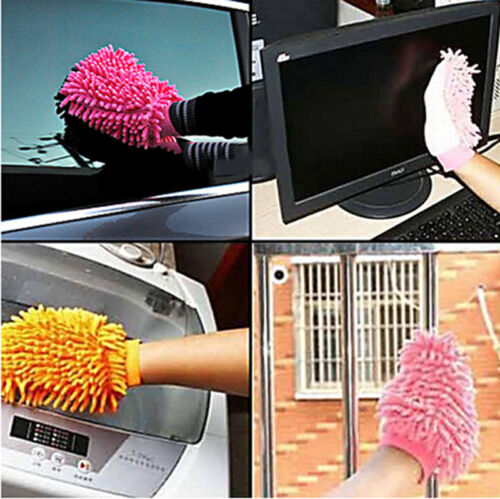 Microfibre Car Beauty Kit Cleaning Glove Wash Mit Cloth Brush Washing MYJH2