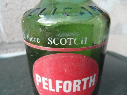 Vintage bottle bouteille canette pub Biere PELFORTH 43 Brasserie Pelican 60/'s