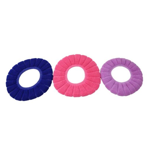 O Shaped Toilet Seat Cover Washable Thicken Plush Cover Warmer DD