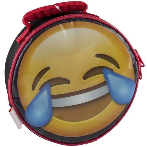 Emoji Round Lunch Bag School Fashion Kit School Supplies NEW!