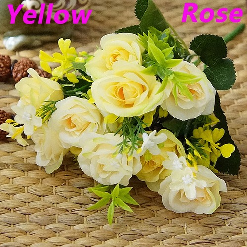 Wedding Decoration Fake Rose Peony Tea Roses Artificial Flowers Bridal Bouquet
