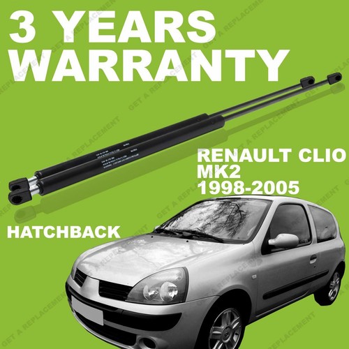 Boot tailgate 2x Gas Struts for Renault Clio MK2 1998-2005 Hatchback Rear