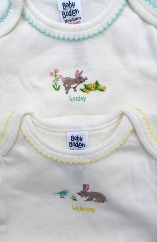 Baby Boden Girls Bodysuit Vest 7 Pack NB 3 6 18 24 36 Months