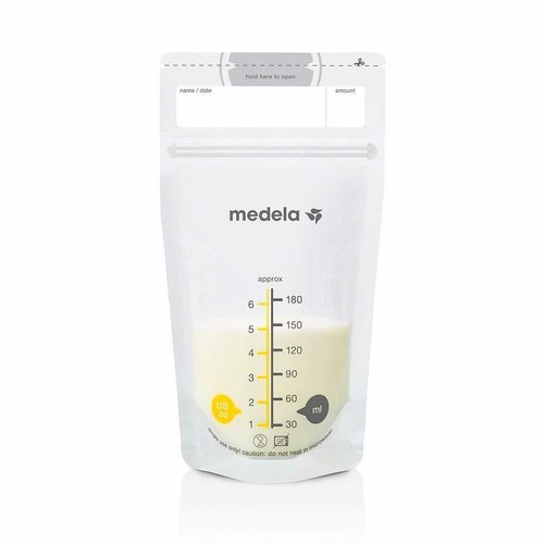 Breast Milk Baby Breastfeeding Storage Bags 50 Pcs Containers Freezer BPA Free