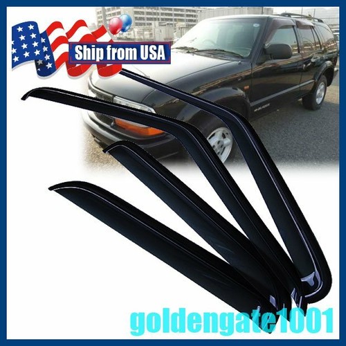 US 4Pcs Smoke Window Visor Rain Sun Vent For Chevy Blazer GMC Jimmy 1995-2005 GG