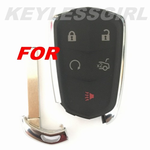 Lot 10P New Keyless Remote Uncut Insert Car Key Blade Blank Fob For Cadillac ATS