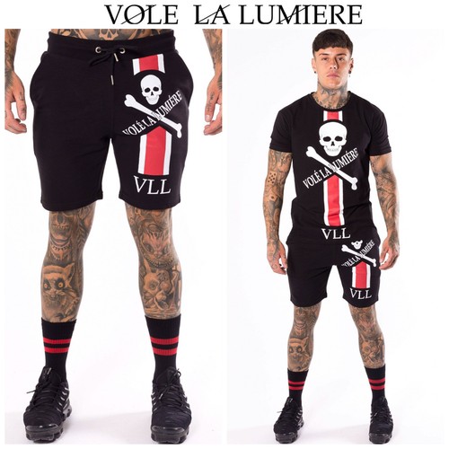 Campagnol la lumiere Short Sik Muscle Gym soie King Noir Bleu Requin blanc or