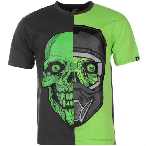 Guys No Fear Casual Short Sleeves Moto Graphic T Shirt Top Size S-XXL Big Sale