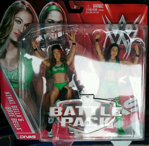 WWE MATTEL Battle Pack Series 38 bella twins Brie et Nikki Diva Ceinture 43