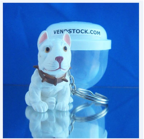 PIT BULL TERRIER #28 HOOD HOUNDS DOG FIGURE DANGLER KEYCHAIN LIGHT FAN LAMP PULL