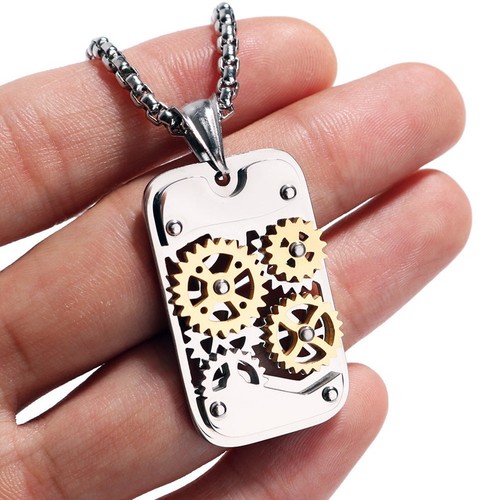 PF Compression Gear Rotating Pendant Necklace Hand Gadget For Autism Adhd
