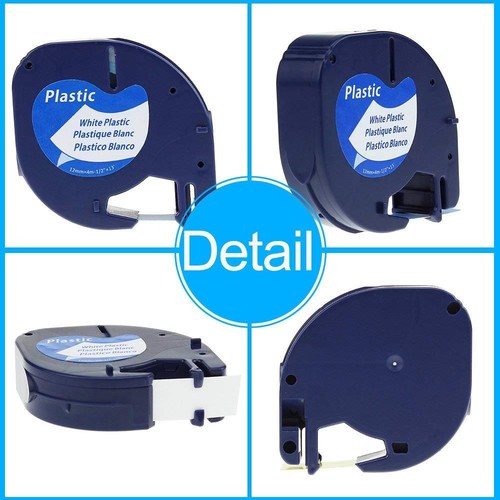 3 PK LT 91331 Dymo Letratag Refill Compatible For Dymo Label Maker Tape 12mmX4m
