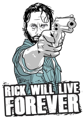 Negan Carl Zombies T Shirt Adult S M L XL Walking Dead Rick Grimes T-Shirt Tee