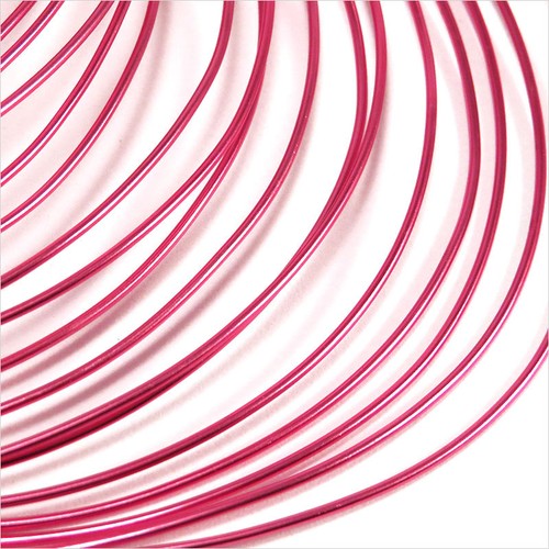 2 Mètres Rose pink Fil en Aluminium 1mm