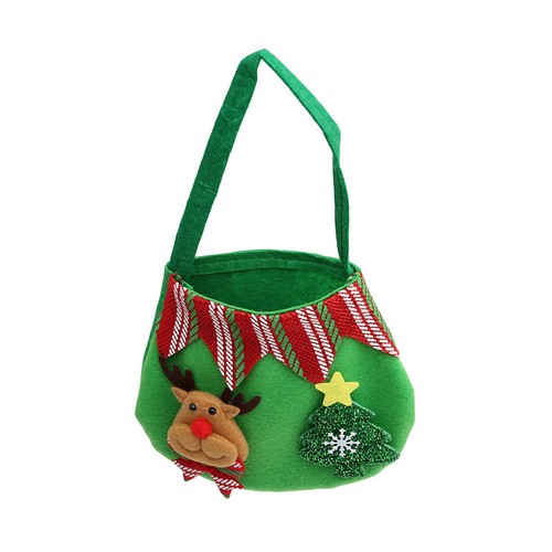 Various Shape Christmas Candy Bags Nice Xmas Gift Bags Decor Cartoon Style F