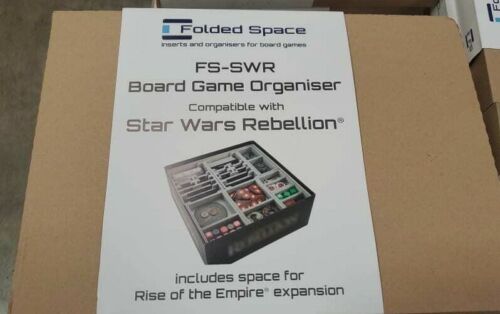 Folded Space Star Wars Rebellion Board Game Insert Organizer FS-SWR NEW 
