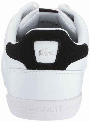 Men/'s Shoes Lacoste GIRON 119 Leather Fashion Sneakers 37CMA0081147 WHITE //BLACK
