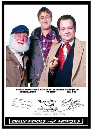 017 ONLY FOOLS AND HORSES SIGNED REPRODUCTION PRINT SIZE A4