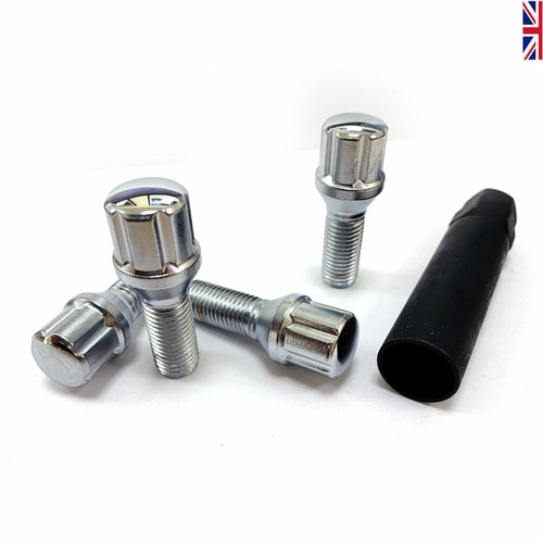 TPI SD Tuner Wheel Bolts 12x1.50 28mm Small Diameter fits VAUXHALL x 4