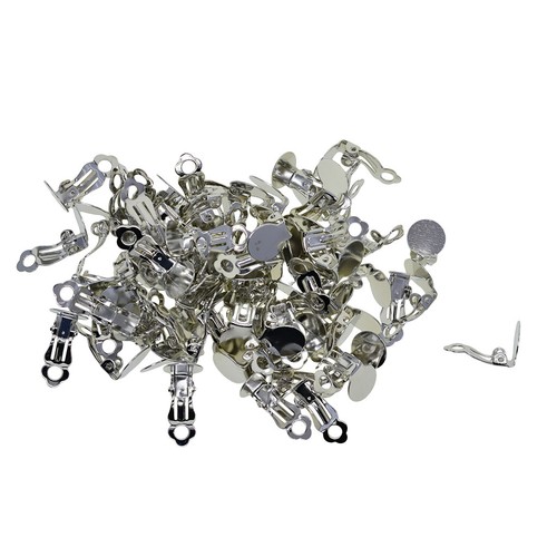 200pcs clip sur boucles d/'oreilles Boucle d/'oreille pièces Jewelry Making Findings Accessoires