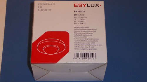 4x PD360//24 Slave und 5x AP-Dosen Set Esylux Präsenzmelder 1x PD360i//24