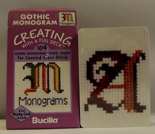 Bucilla Creating With A Full Deck 52 counted cross stitch charts playing cards