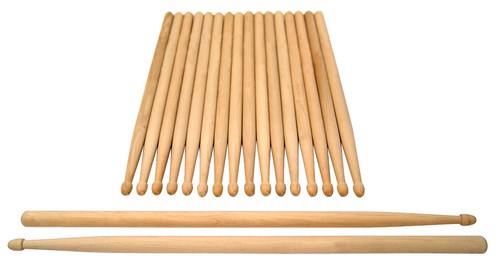 10er Pack Ahorn Drumsticks Schlagzeug Stöcke 5B vom großen Musikfachhandel NEU