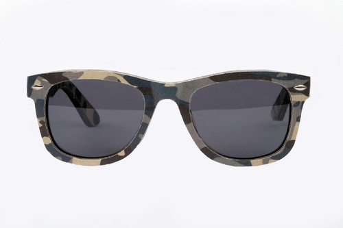 amoloma Jeans canvas Sonnenbrille canvas textil Acetat Hybrid camouflage
