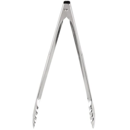 12-Inch Stainless Steel Utility Tong Heavy Duty Kitchen Serving Tong by Tezz