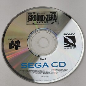Ground Zero Texas (Sega CD, 1993) Replacement Disc 2 Only Tested Game Sony